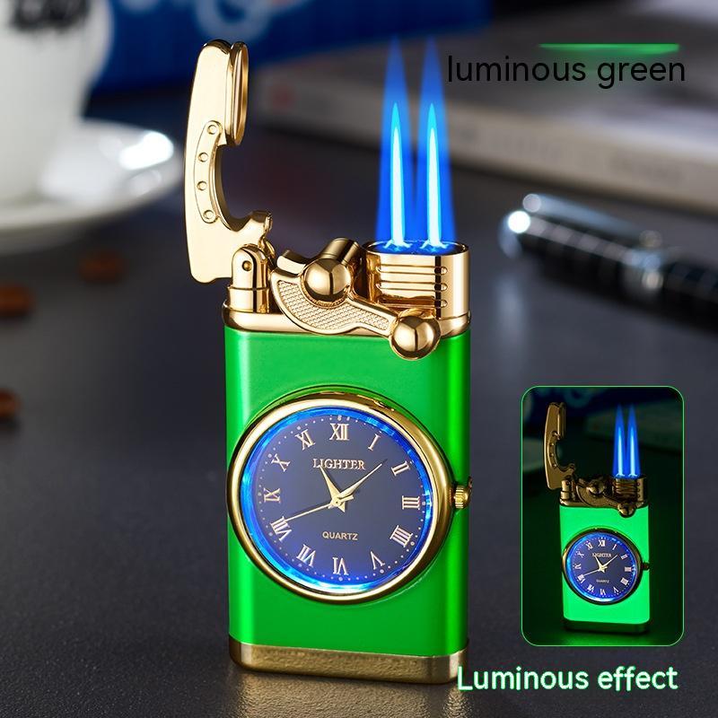 2-in-1 Watch Lighter with Butane Torch Flame