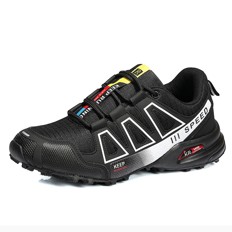 Men's Lightweight Breathable Hiking Trainers - Off-Road Trekking Casual Shoes