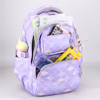 Girls' Mermaid Princess 3-Piece School Set – Backpack, Pencil Case & Handbag