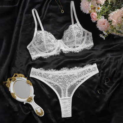 Women's Lace Push-Up Bra & Panties Set | Breathable 3 Colours S-XL