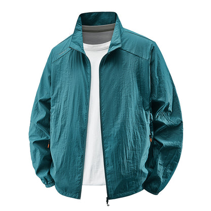Men's Lightweight Sun-Protective Jacket | Thin Polyester Casual Coat – M to 5XL