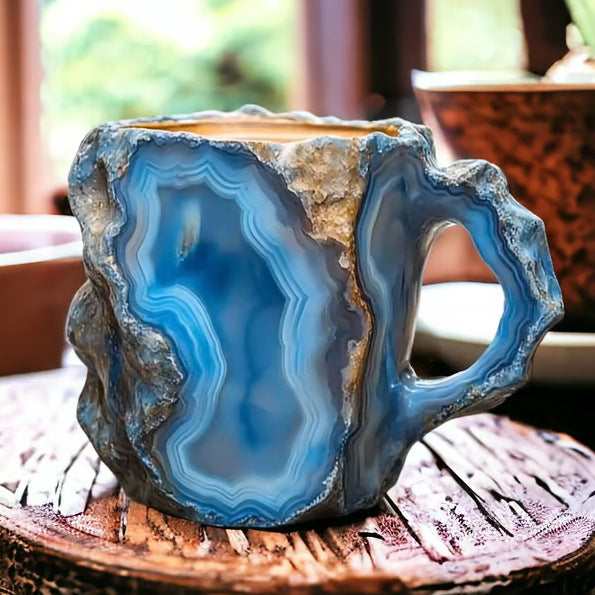 400ml Mineral Crystal-Effect Resin Coffee Mug