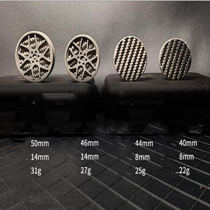 Carbon Fibre Magnetic Push Card Spinning Top Fidget Toy | EDC