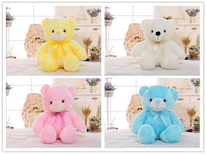 LED Light-Up Teddy Bear Plush Toy - Colour Changing Glow Bear for Kids