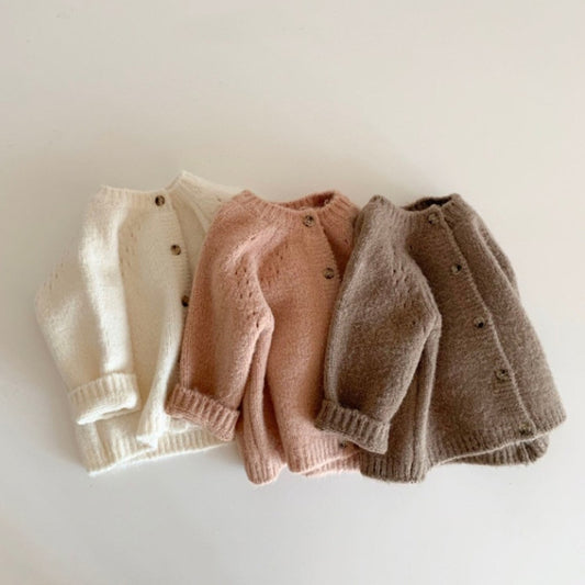 Children's Knitted Cardigan | Soft Cotton Knitwear for Toddlers