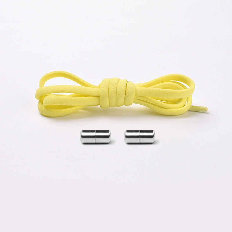Elastic No-Tie Shoelaces – Half-Round Capsule Lock, 22 Colours