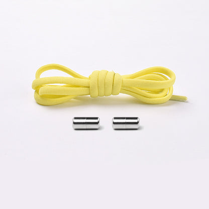 Elastic No-Tie Shoelaces – Half-Round Capsule Lock, 22 Colours