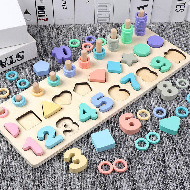 Wooden Number & Letter Learning Board Montessori Toy Ages 3+ - JParker Collections