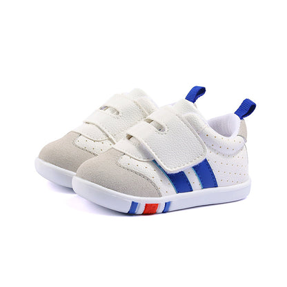 Kids PU Leather Velcro Low-Top Shoes | Sizes 14-20
