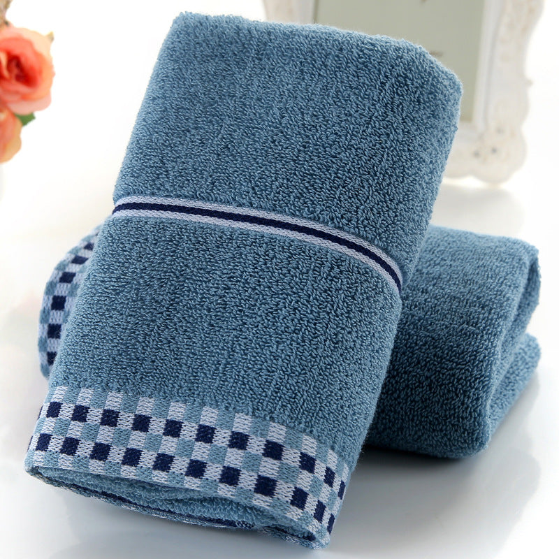 Houndstooth Cotton Face Towel | Soft & Absorbent