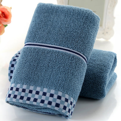 Houndstooth Cotton Face Towel | Soft & Absorbent