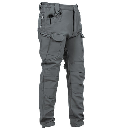 Men's Soft Shell Tactical Trousers | Fleece-Lined Waterproof Outdoor Pants