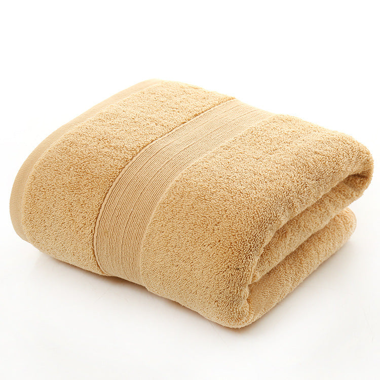 100% Cotton Thickened Plain Bath Towel 70x140cm