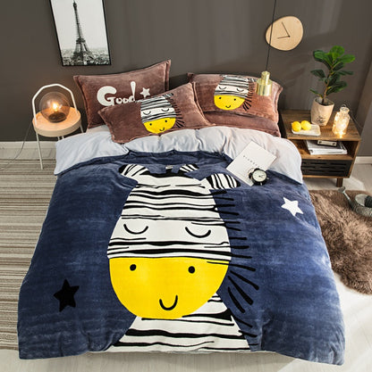French Velvet Flannel Bedding Set | 4 Piece | 19 Prints