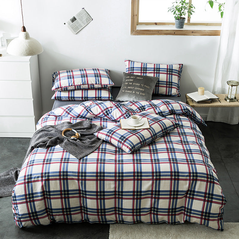 Geometric Quilted Cotton Bedding Set 4 Piece | 15 Designs