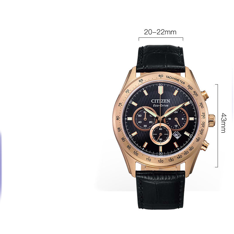Men's Eco-Drive Solar Quartz Watch | Stainless Steel Sports Watch