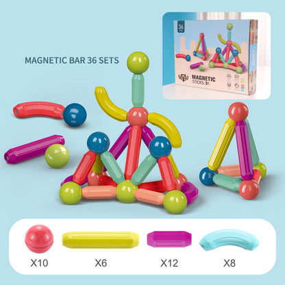 Magnetic Building Blocks Set - STEM Construction Toy for Kids