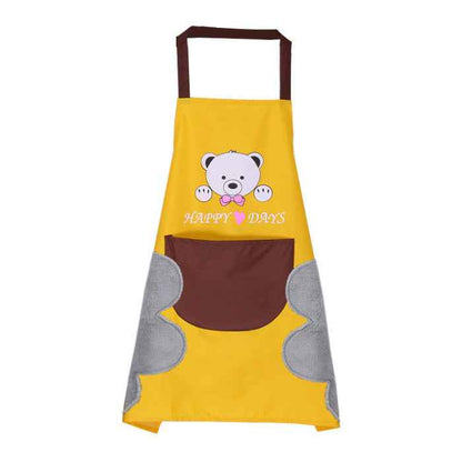 Waterproof Sleeveless Kitchen Apron – Coral Velvet Lined Cooking Apron
