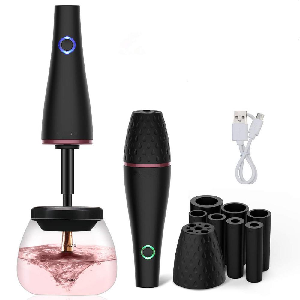Electric Makeup Brush Cleaner – USB Rechargeable Fast Spin Cleaning