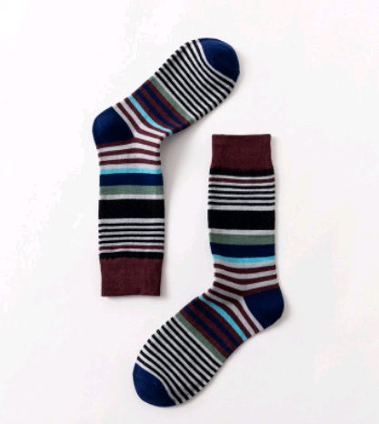 Men’s Novelty Jacquard Cotton Socks 10 Patterns Fireworks Christmas Tree