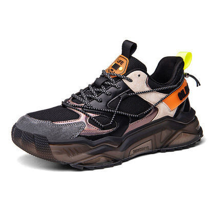 Men's Colour Block Sports Trainers | Pigskin Upper | TPU Sole | EU 39-45