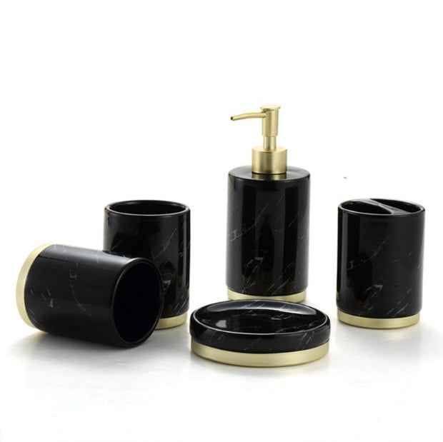 Ceramic Marble Bathroom Accessories Set