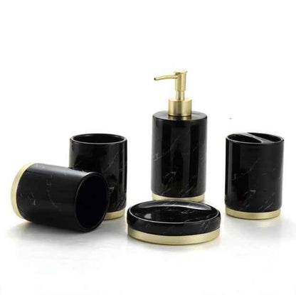 Ceramic Marble Bathroom Accessories Set