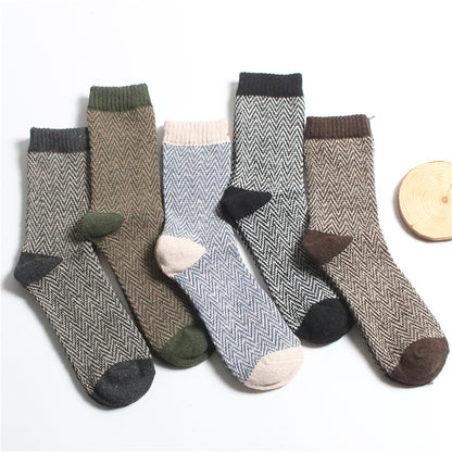 Men’s Rabbit Wool Business Socks 5-Pair Pack – 7 Colour Combos