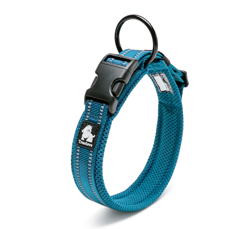 3M Reflective Padded Dog Collar – Soft Mesh Lining | 11 Colours | Sizes XXS–3XL