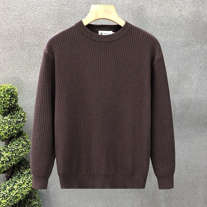Men's Rabbit Hair Blend Knit Sweater | Extra Thick