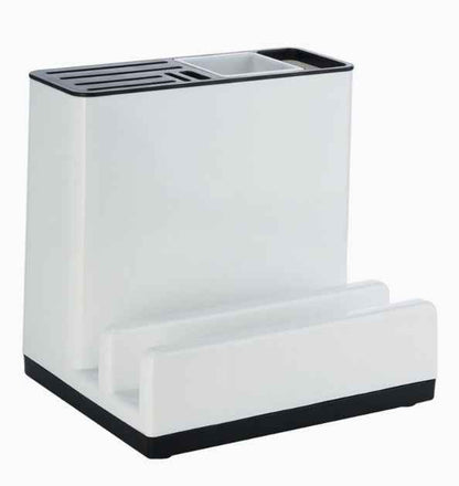 Kitchen Knife & Tableware Storage Rack – Desktop Plastic Organiser for Cutlery & Gadgets