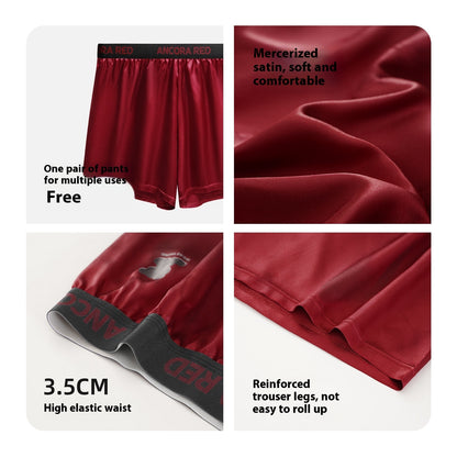 Men's Polyester Boxer Briefs – Solid Colour Mid-Waist 6 Colours