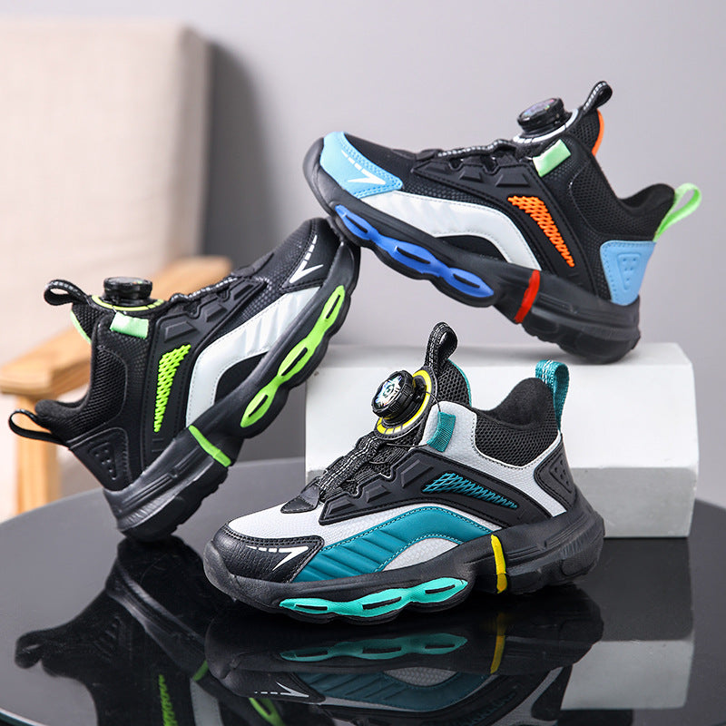 Children's Mesh Basketball Shoes | Velcro | Lightweight | EU 28-40