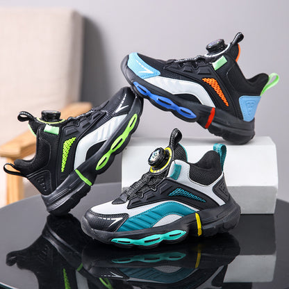 Children's Mesh Basketball Shoes | Velcro | Lightweight | EU 28-40