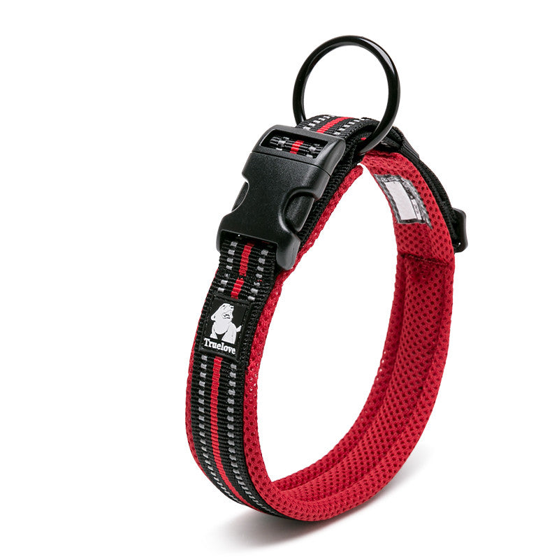 3M Reflective Padded Dog Collar – Soft Mesh Lining | 11 Colours | Sizes XXS–3XL