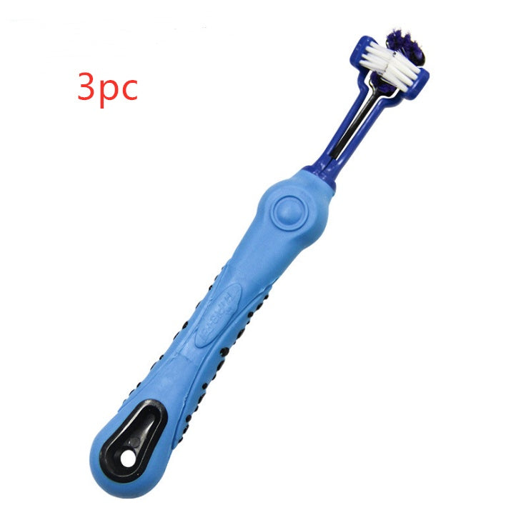 3-Sided Pet Toothbrush – Dog & Cat Teeth Cleaner | Single & 3-Pack