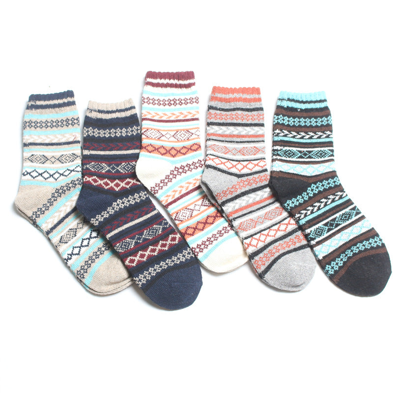 Men’s Rabbit Wool Business Socks 5-Pair Pack – 7 Colour Combos