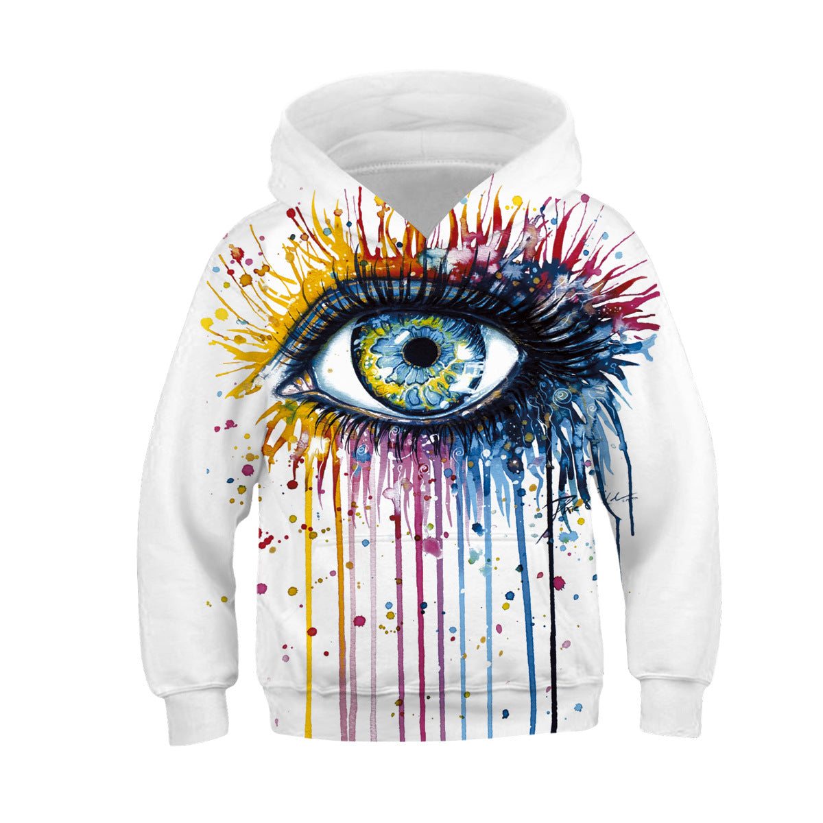 Children's Digital Print Hooded Sweatshirt | Kids Casual Hoodie XS-XL