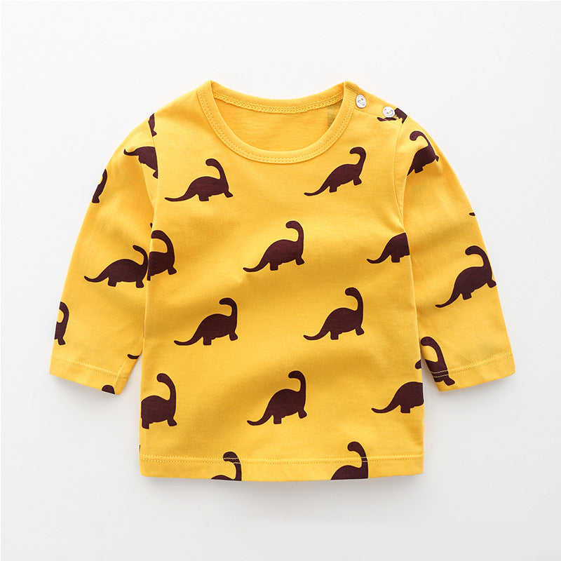 Baby & Kids Cotton Long Sleeve T-Shirt – 12 Print Styles