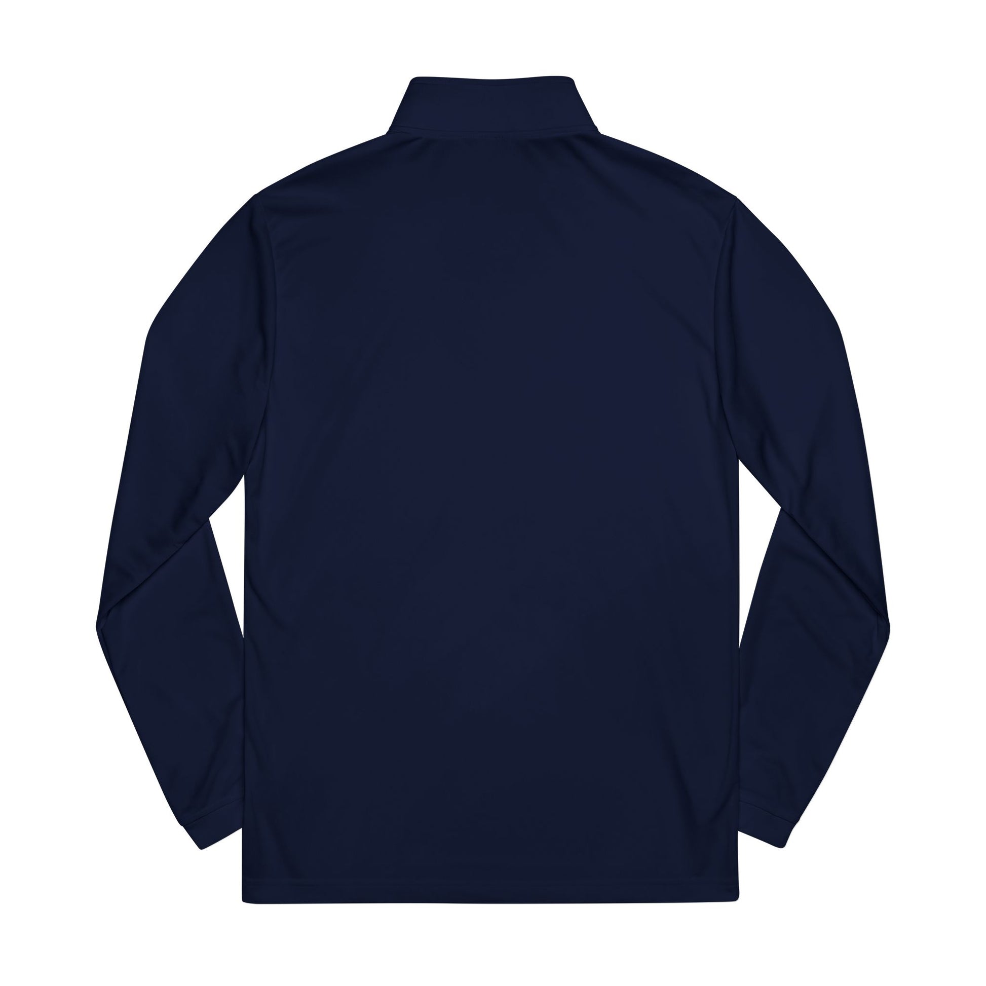 Adidas Embroidered Quarter-Zip Pullover | White Athletic Top