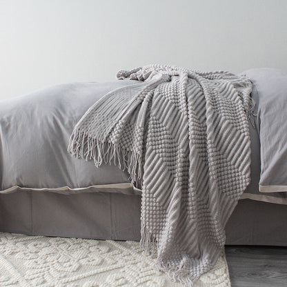 Soft Fleece Throw Blanket | 127x170cm Sofa & Bed Blanket