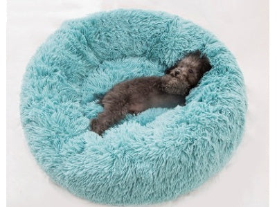 Round Plush Pet Bed | Anti-Slip | Machine Washable | 8 Sizes