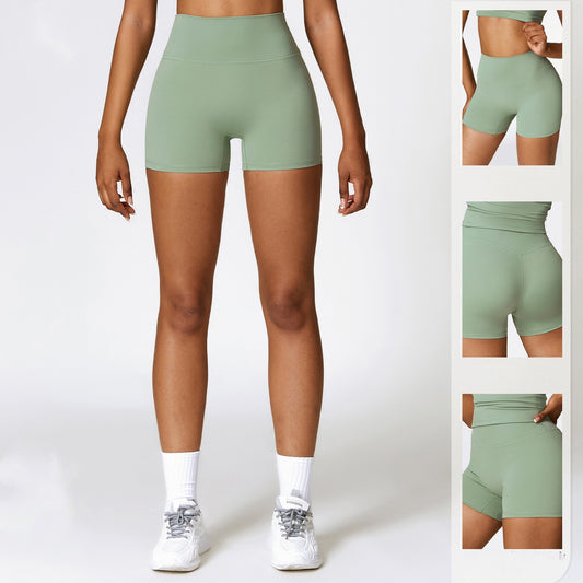 Women's High Waist Brushed Yoga Shorts | Tummy Control | 5 Colours