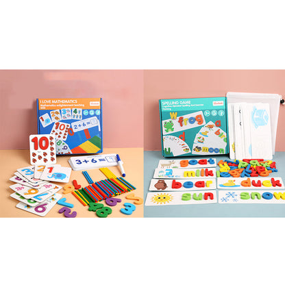 Wooden Letter Spelling Board English Alphabet Toy Ages 4-6 - JParker Collections