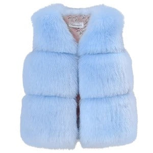 Girls Sleeveless Vest Coat | Polyester Gilet | 80-120cm