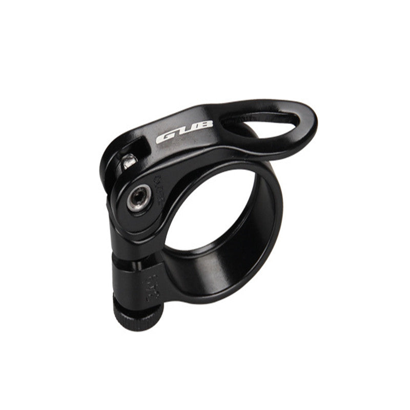 GUB Lightweight Bicycle Seat Tube Clamp – CX-18 31.8mm & CX-49 34.9mm Titanium, Black & Red