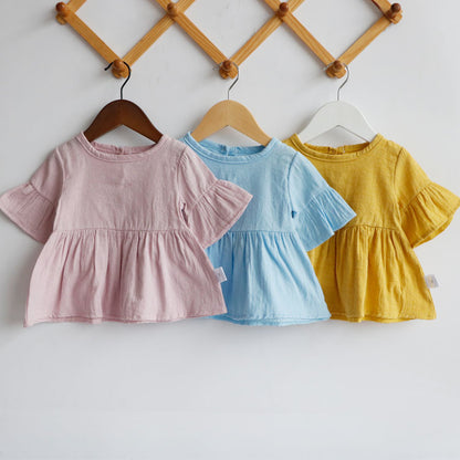 Baby & Toddler Cotton Short Sleeve T-Shirt – 4 Colours