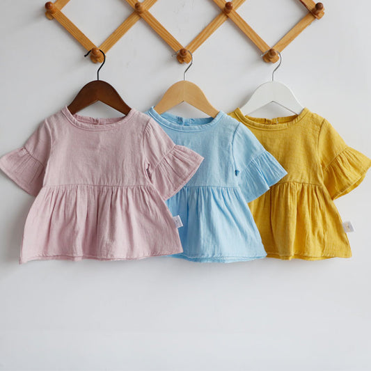 Baby & Toddler Cotton Short Sleeve T-Shirt – 4 Colours