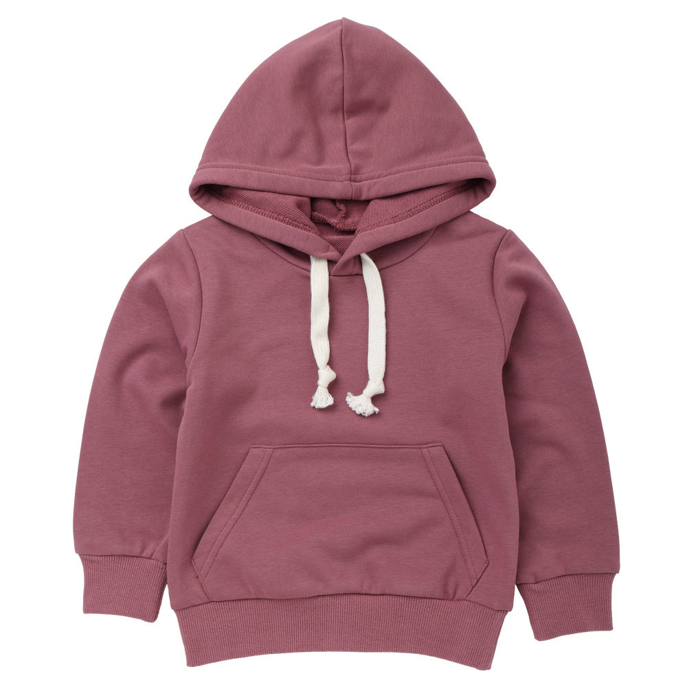 Children's 95% Cotton Hooded Sweatshirt | Kids Casual Hoodie 90-140cm