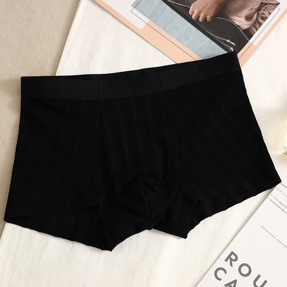 Men's Seamless Quick-Dry Jacquard Boxer Shorts